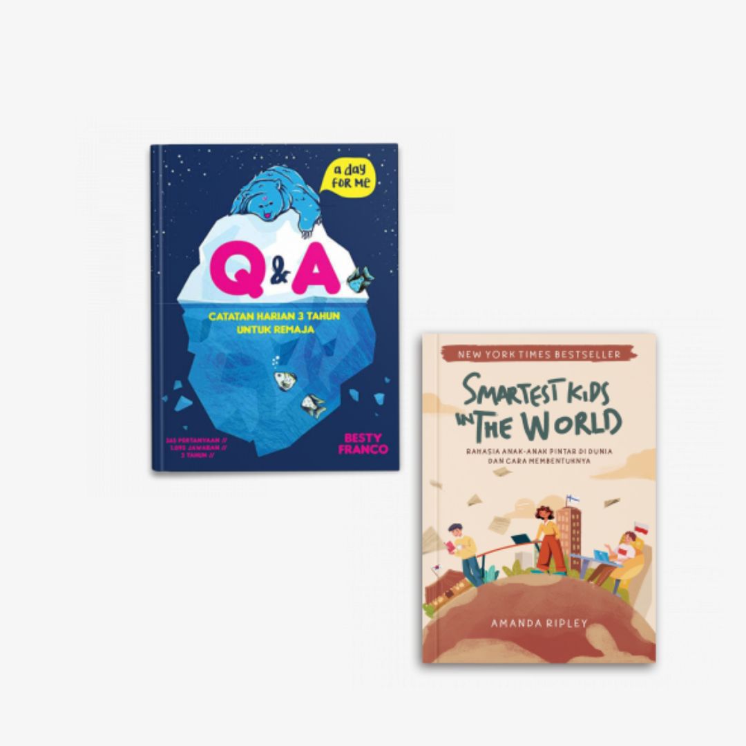 Bundling Buku Q & A Catatan Harian 3 Tahun untuk Remaja dan The Smartest  Kids in The World
