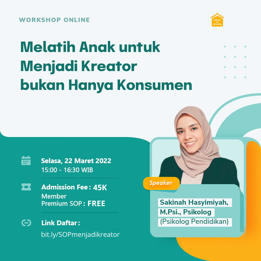 Ajarkan Anak Jadi Kreator, Bukan Konsumen