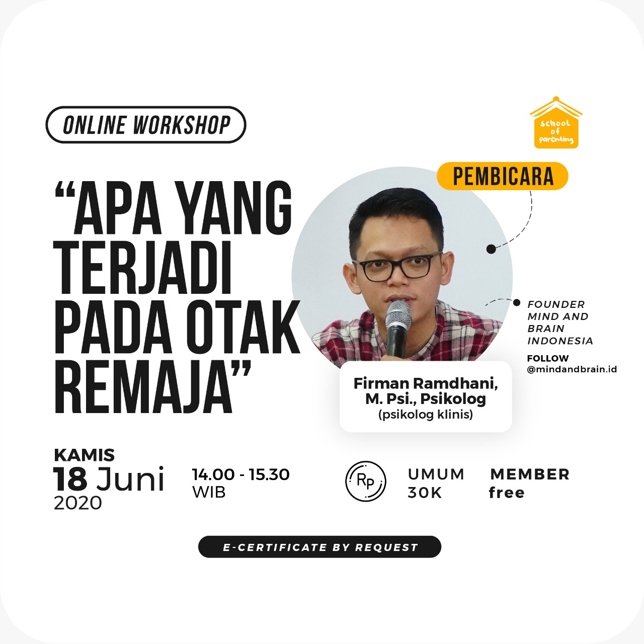 School Of Parenting | Apa Yang Terjadi Pada Otak Remaja