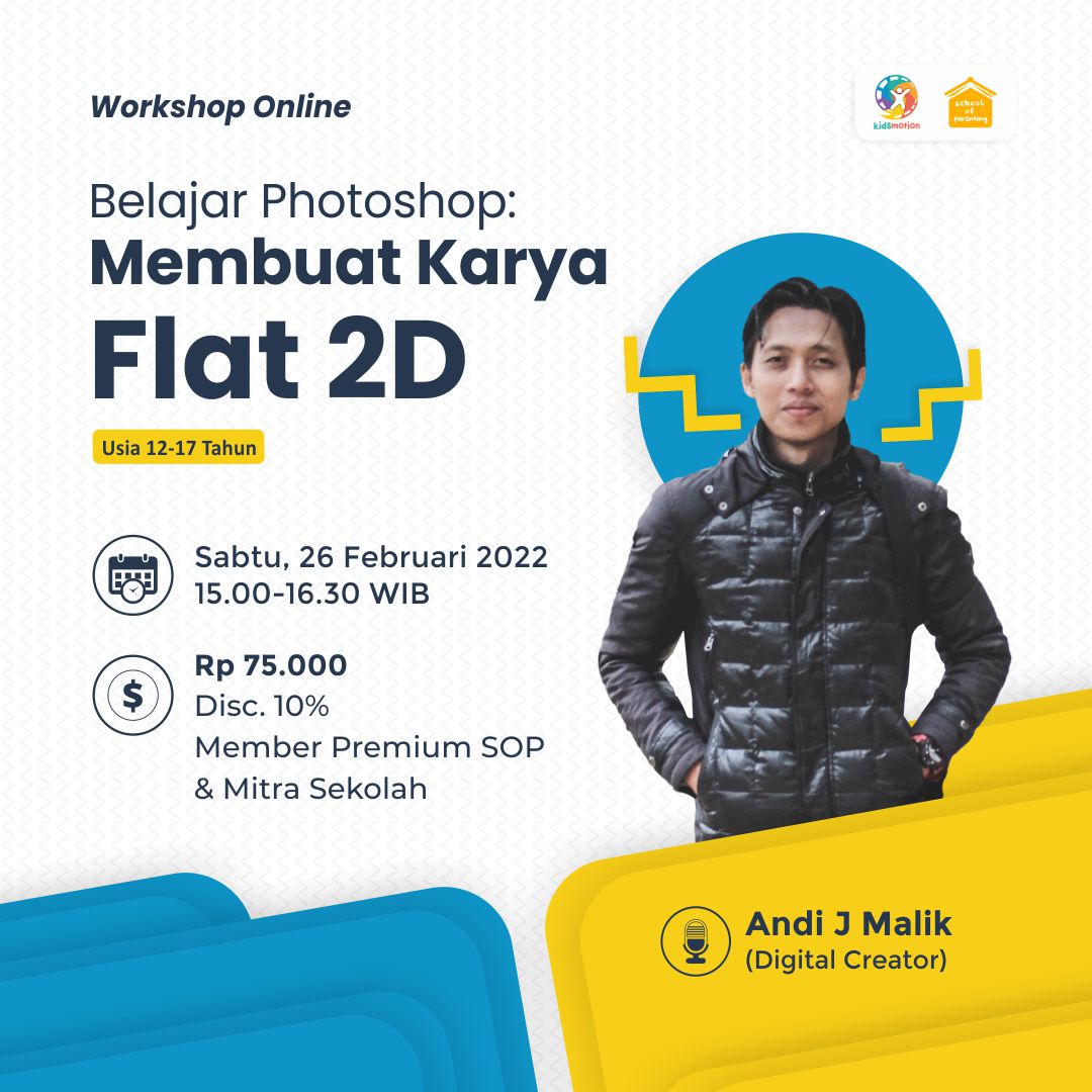 Belajar Photoshop: Membuat Karya Flat 2D