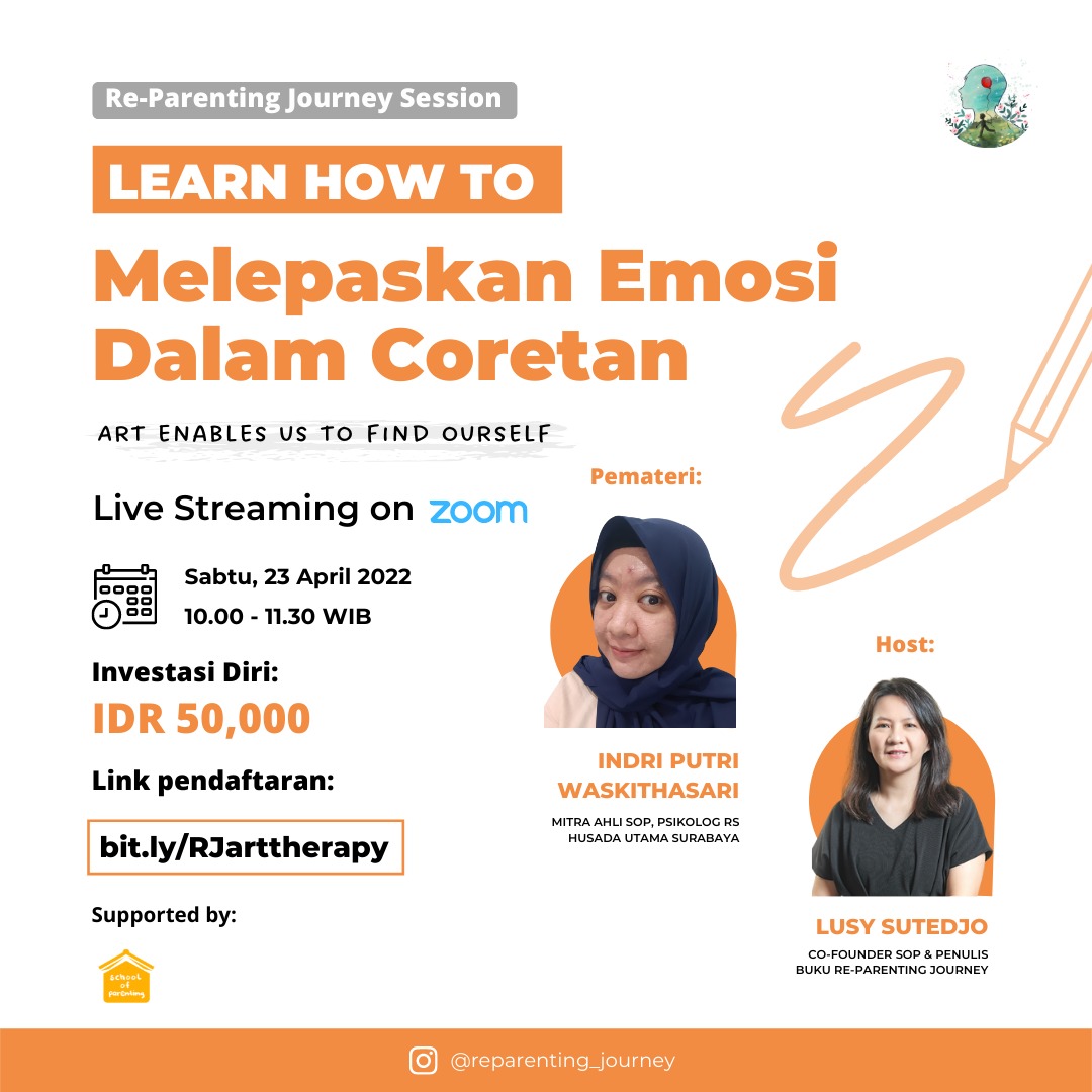 Re-Parenting Journey Session - Melepaskan Emosi dalam Coretan