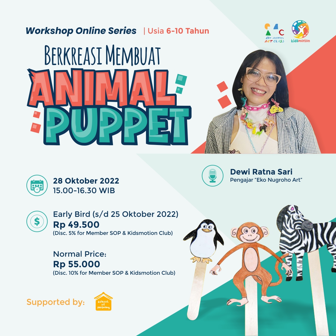 Berkreasi Membuat Animal Puppet