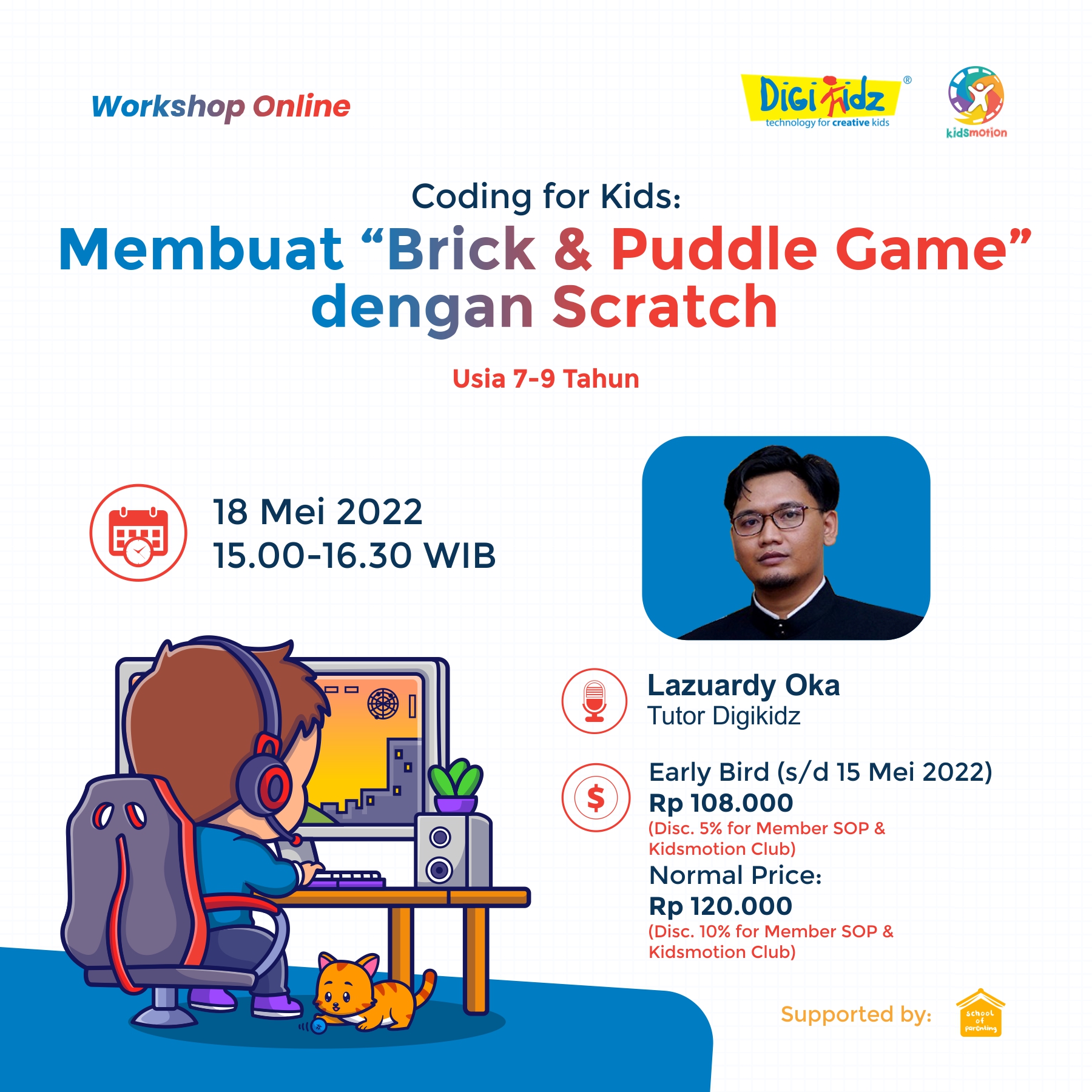 Coding for Kids: Membuat Brick & Puddle Game dengan Scratch