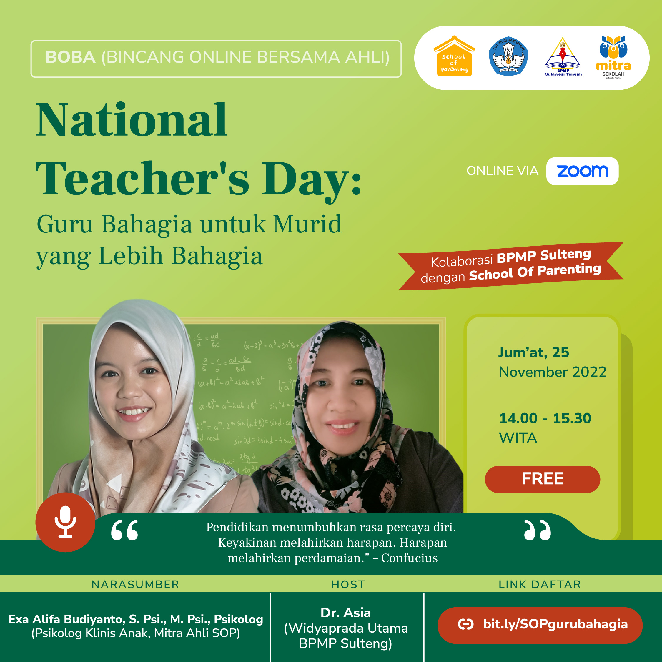 National Teacher's Day: Guru Bahagia untuk Murid yang Lebih Bahagia