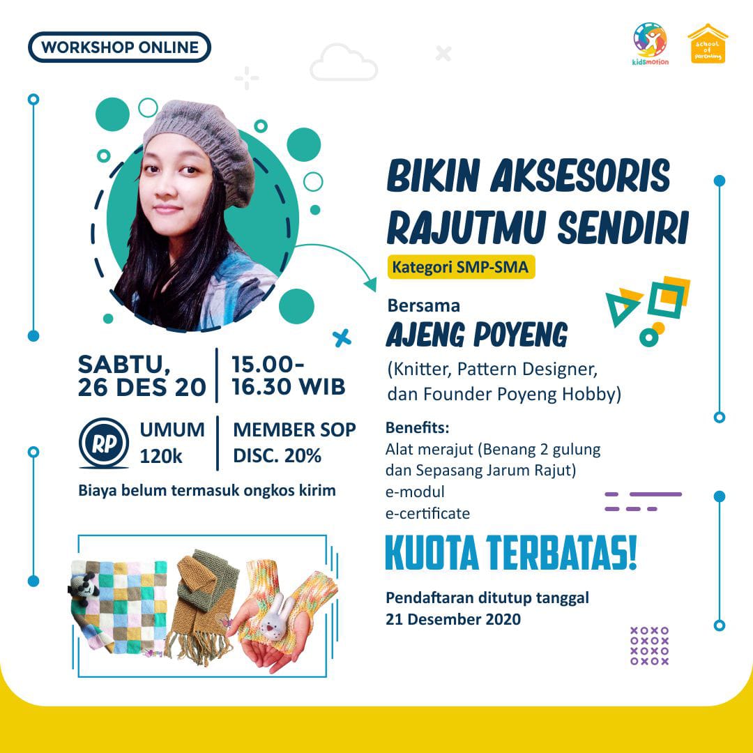 Bikin Aksesoris Rajutmu Sendiri
