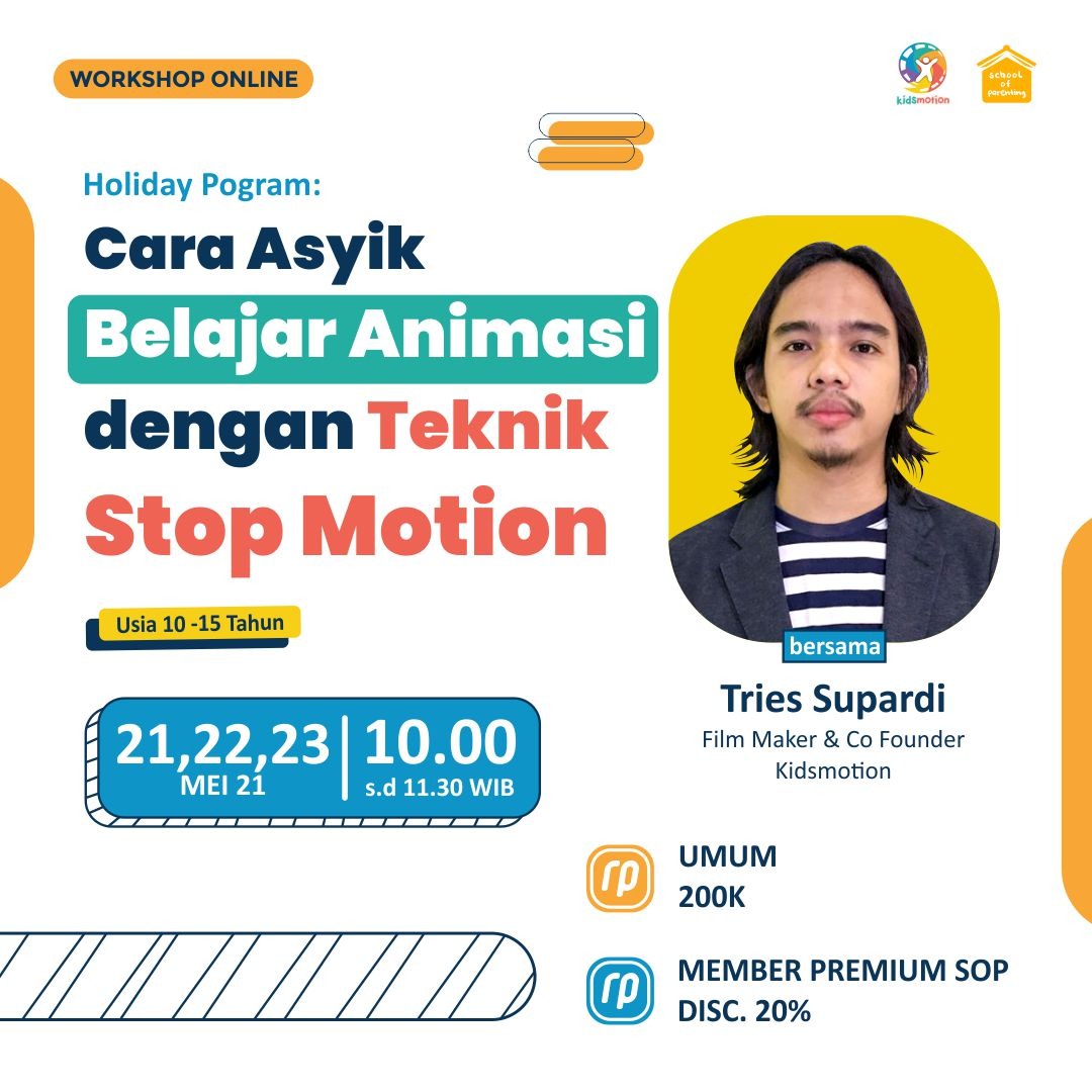 Holiday Program Series: Cara Asyik Belajar Animasi dengan Teknik Stop Motion