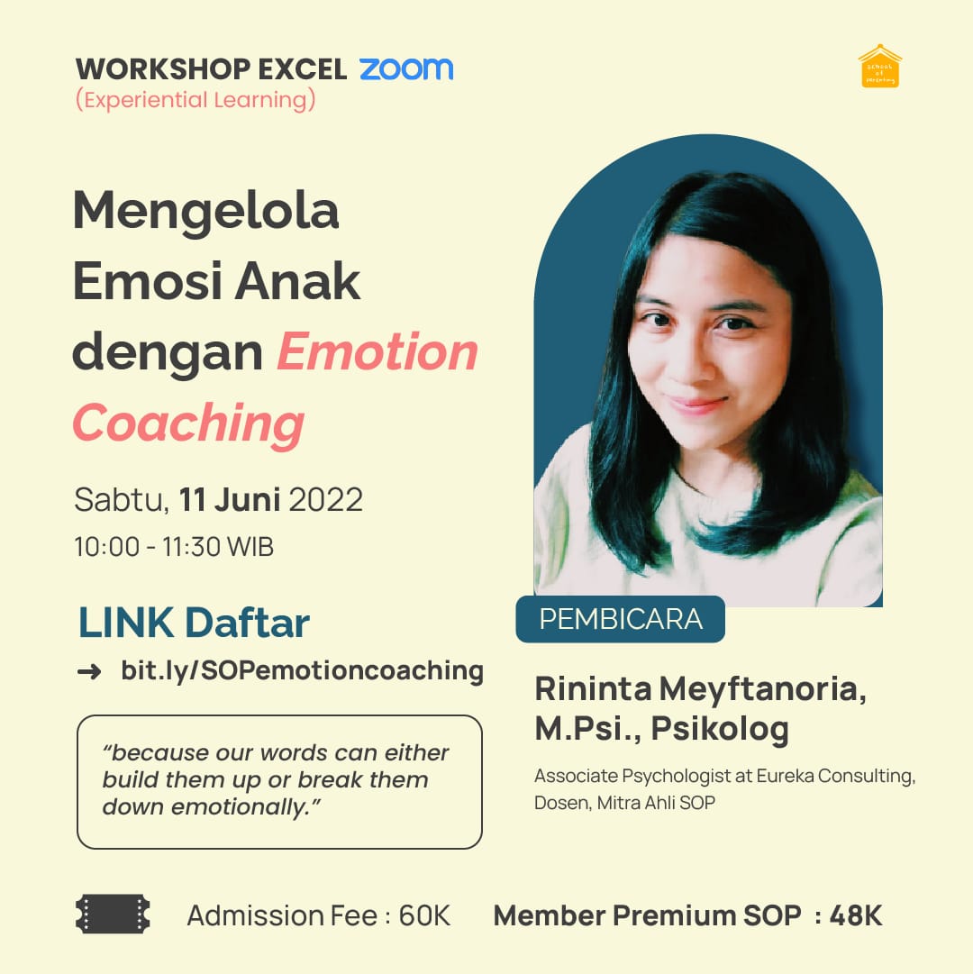 EXCEL Mengelola Emosi Anak dengan Emotion Coaching