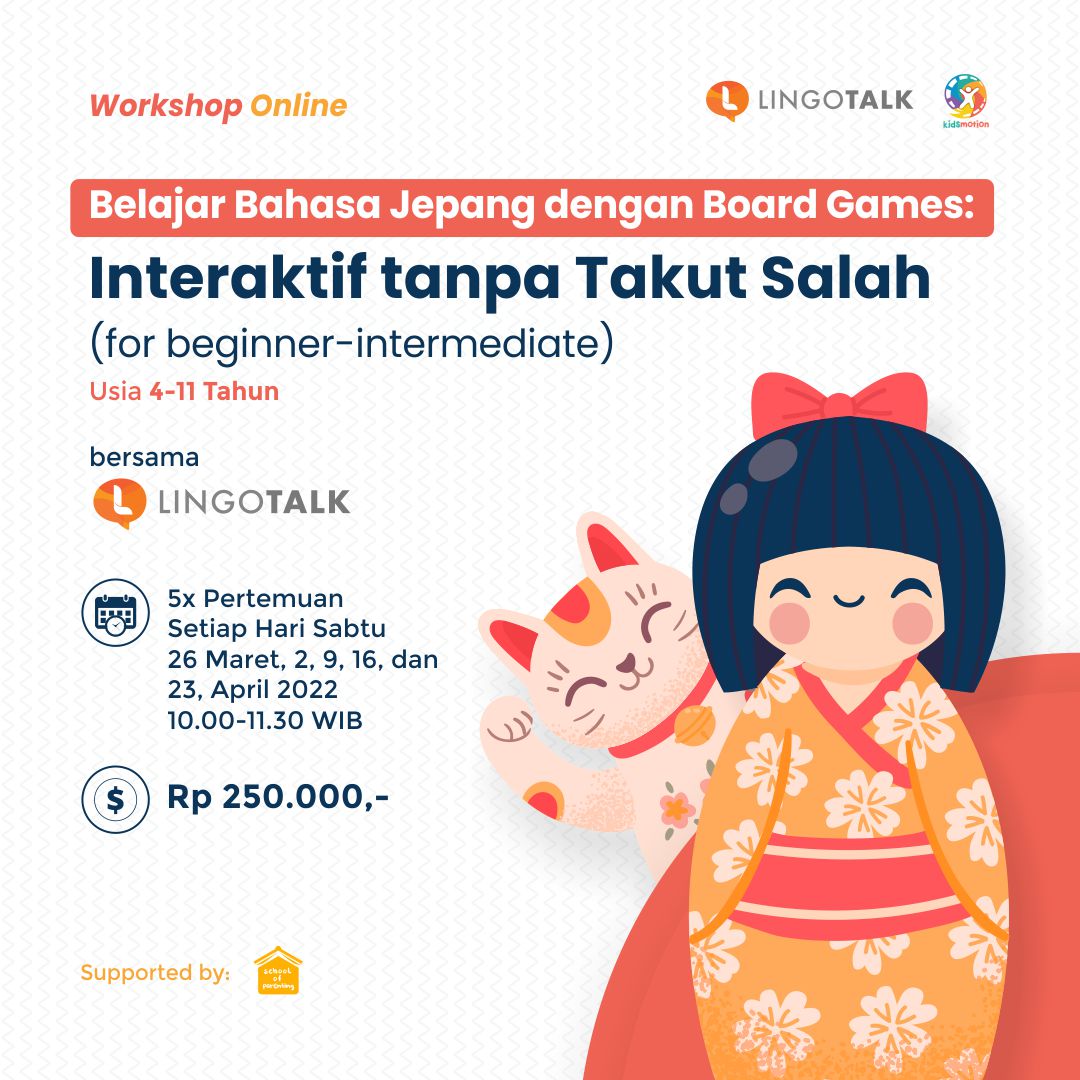 Series Belajar Bahasa Jepang dengan Board Games: Interaktif tanpa Takut Salah