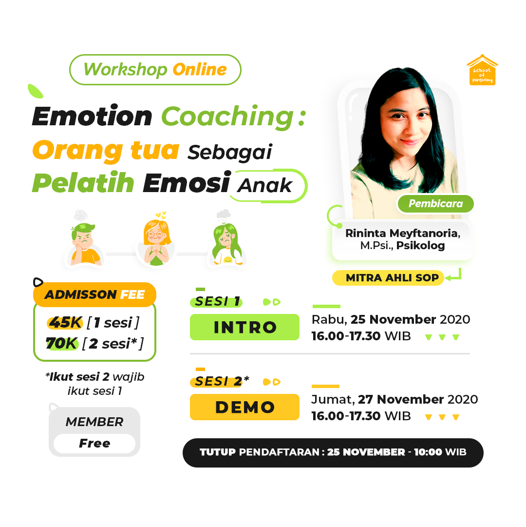 Emotion Coaching : Orangtua Sebagai Pelatih Emosi Anak (Paket)