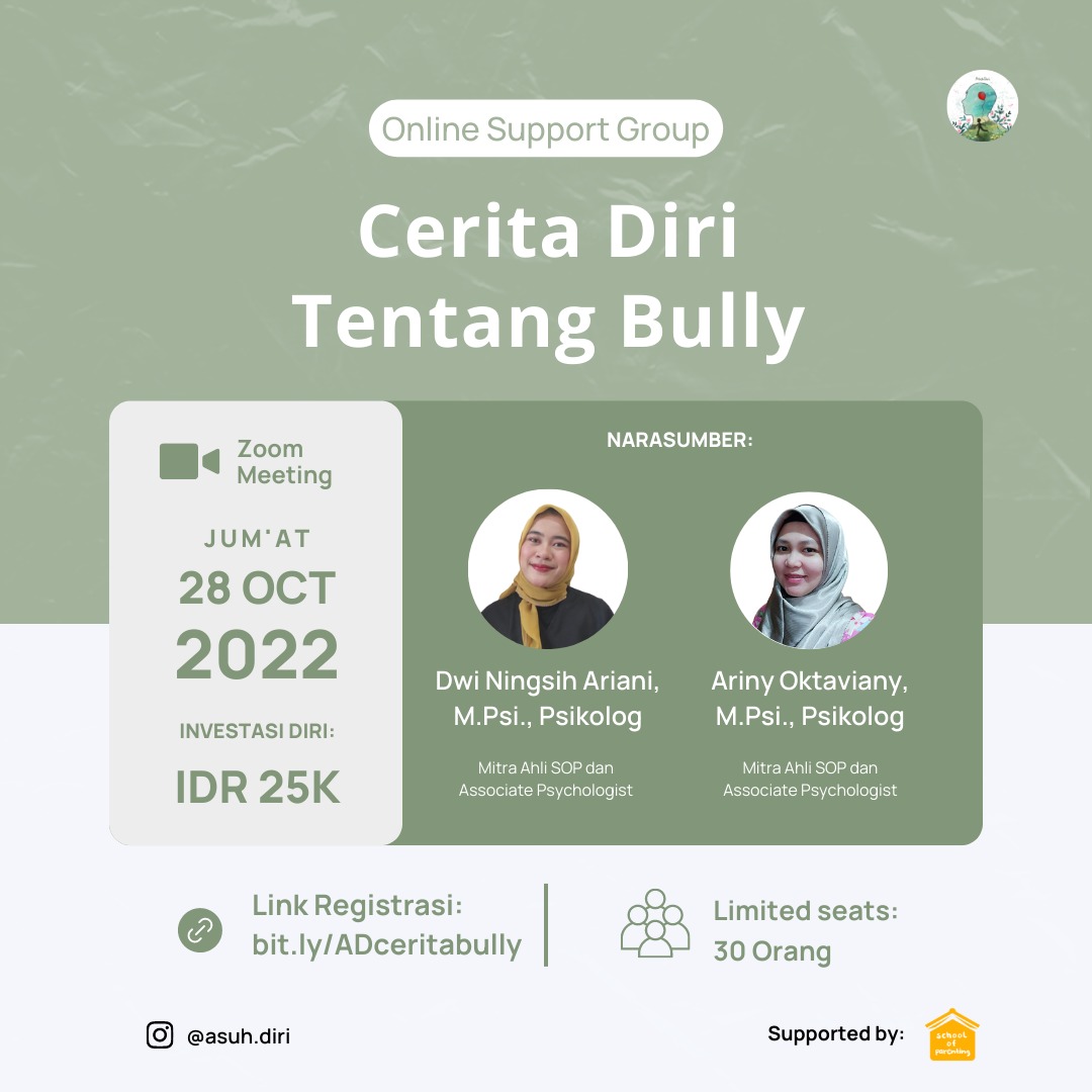 Online Support Group Asuh Diri - Cerita Diri tentang Bully