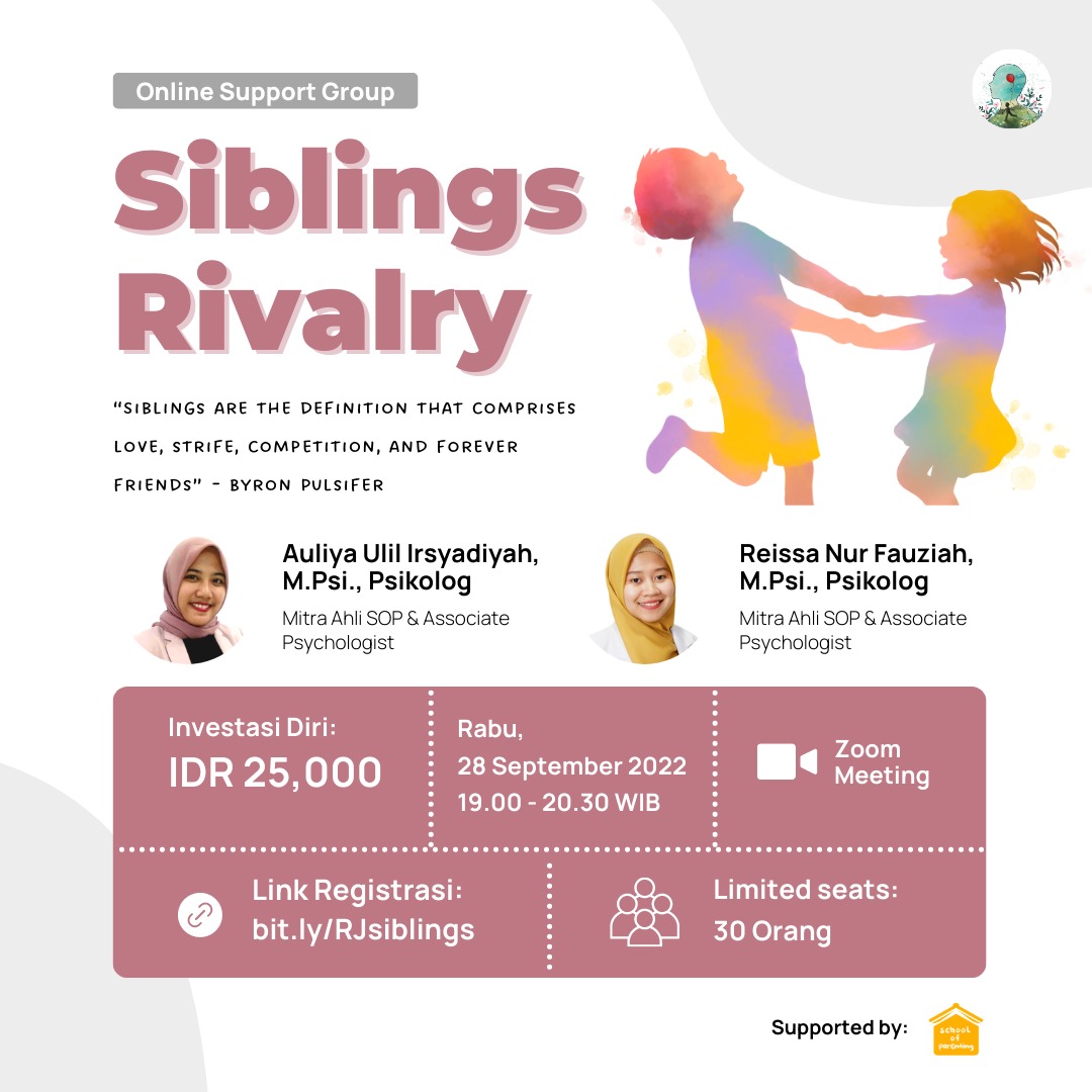 Online Support Group Re-Parenting Journey - Siblings Rivalry