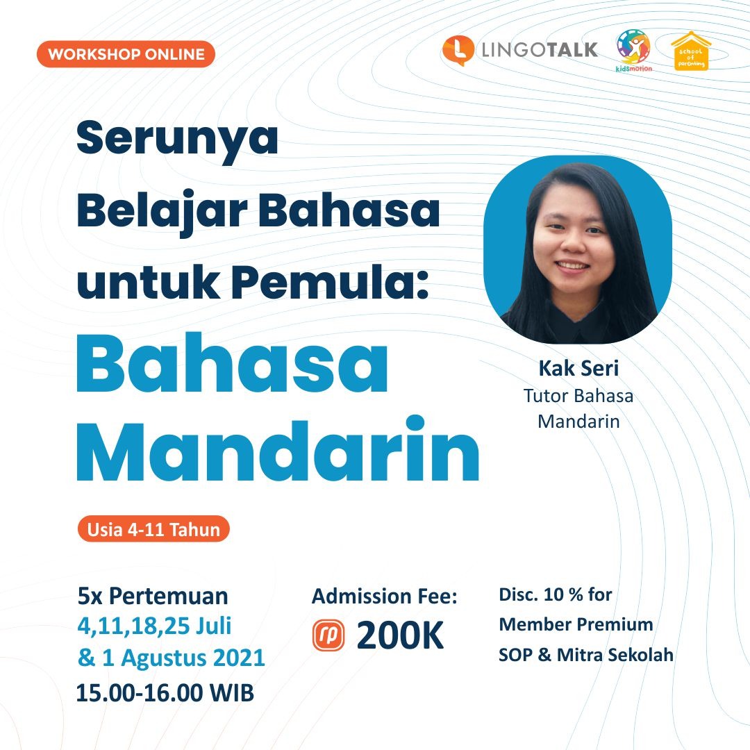 Series Serunya Belajar Bahasa untuk Pemula: Bahasa Mandarin