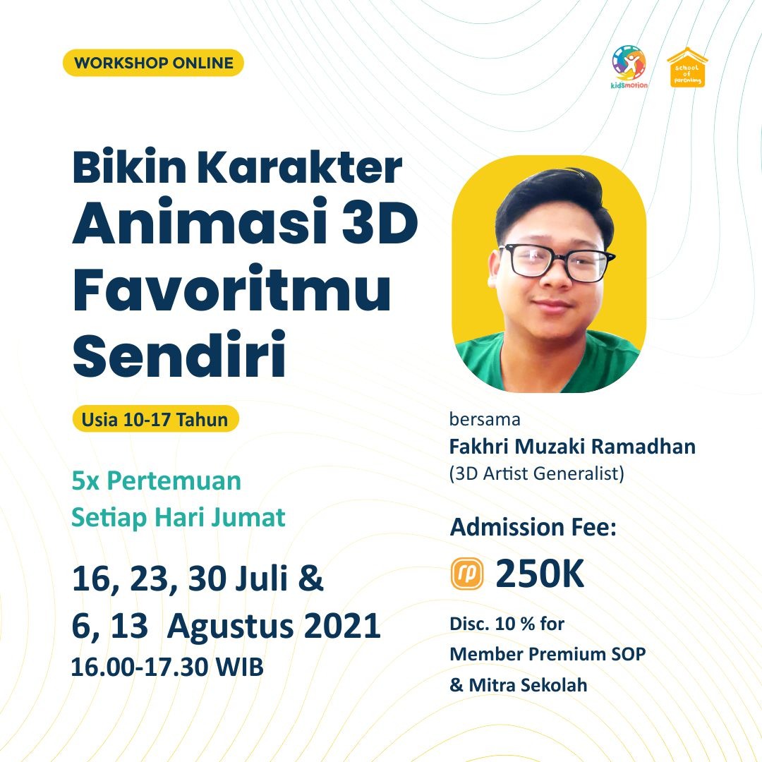 Series Bikin Karakter Animasi 3D Favoritmu Sendiri