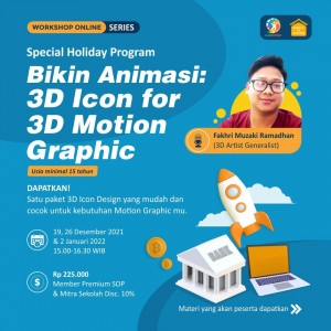 Series Bikin Animasi: 3D Icon for Motion 3D Motion Graphic