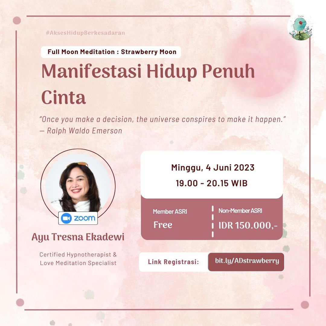 Sesi Asuh Diri • Meditasi Purnama: Strawberry Moon