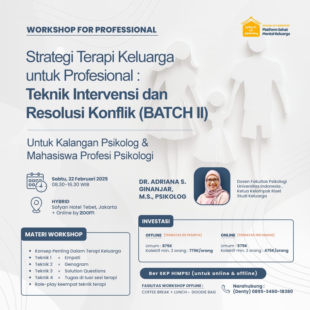 Strategi Terapi Keluarga Untuk Profesional: Teknik Intervensi dan Resolusi Konflik BATCH 2