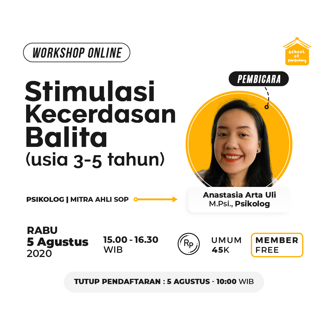 Stimulasi Kecerdasan Balita Usia 3 - 5 tahun